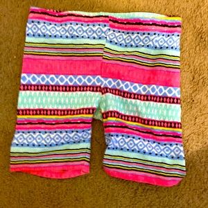 Multi color girls shorts